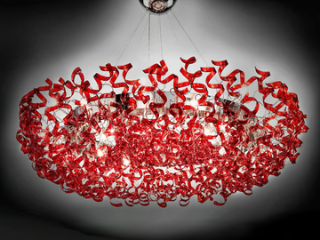 ASTRO - Crystal chandelier by Metal Lux