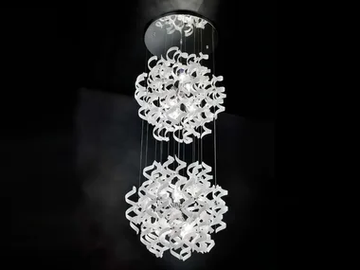ASTRO - Crystal pendant lamp by Metal Lux