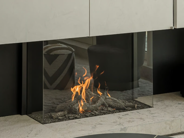AVENUE MF 1050-75 GHE 3S - 3-sided gas fireplace by Metalfire