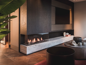 AVENUE MF 1300-40 GHE 2S L/R - Corner gas fireplace by Metalfire