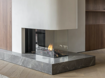 AVENUE MF 900-60 GHE 3S EXT - 3-sided gas metal fireplace by Metalfire