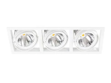 FIRST TRIO - Recessed LED multiple aluminium spotlight by Metalmek