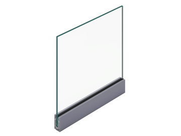 THEATRON GLASS - Glass and aluminium Window railing by METRA Building