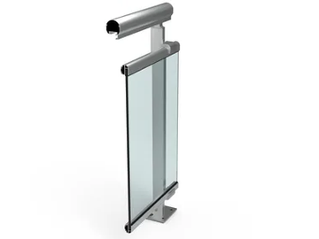 VENEZIA - Glass and aluminium parapet by METRA Building