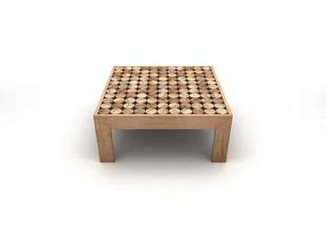 SOFIA - Low square solid wood coffee table by MG12