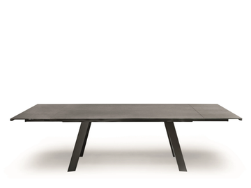 ALEXANDER - Extending rectangular glass ceramic table by Midj