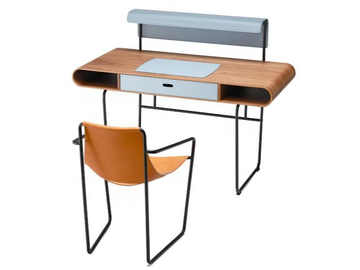 APELLE - Rectangular wooden writing desk with drawers by Midj