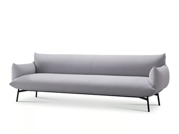 AREA DV3 BR M TS - 3 seater fabric sofa by Midj