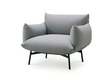 AREA P_BR M TS - Upholstered fabric armchair with armrests by Midj