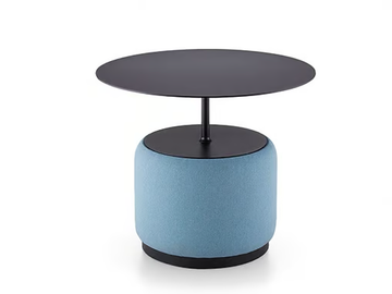 BLOOM H50 - Round coffee table in steel and fabric by Midj