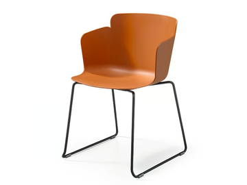 CALLA PM T PP - Sled base polypropylene chair with armrests by Midj