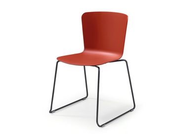 CALLA SM T PP - Stackable sled base polypropylene chair by Midj