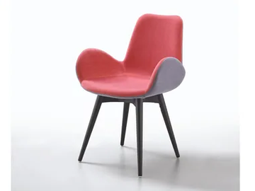 DALIA PB LG - Upholstered fabric chair with armrests by Midj