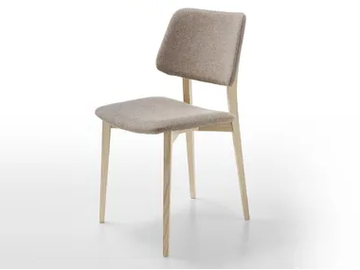 JOE S L-TS - Upholstered wooden restaurant chair by Midj