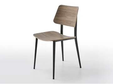 JOE S M-LG - Wooden restaurant chair by Midj