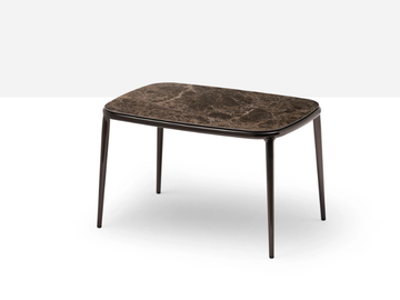 LEA CT - Rectangular coffee table in steel and ceramic top by Midj