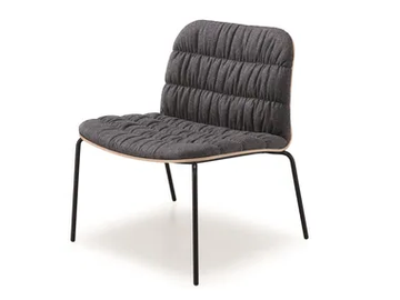 LIÙ AT MT - Upholstered fabric armchair by Midj