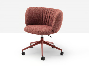 MYS DP TS - Upholstered office chair with 5-Spoke base by Midj
