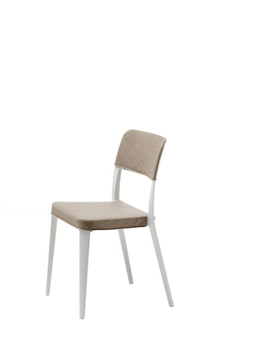 NENÈ S-TS - Contemporary style stackable plastic restaurant chair with removable cover by Midj