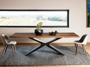 NEXUS - Rectangular solid wood table by Midj