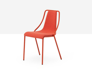 OLA S M TS - Stackable fabric chair by Midj
