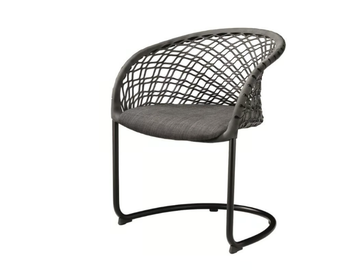 P47 P M TS-CU - Cantilever steel chair with armrests by Midj