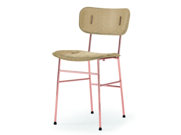 PIUMA S M TS - Fabric chair with metal frame by Midj