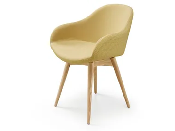 SONNY PB-LG - Upholstered fabric chair with armrests by Midj