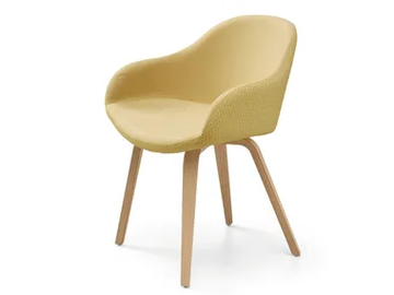 SONNY PB-NY - Upholstered fabric chair with armrests by Midj