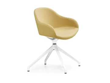SONNY PB-X - Swivel fabric easy chair with armrests by Midj