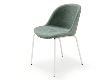 SONNY S-MT - Upholstered metal restaurant chair by Midj