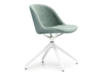 SONNY S-X - Upholstered trestle-based fabric chair by Midj