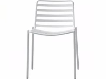 TRAMPOLIERE S OUT - Steel garden chair by Midj
