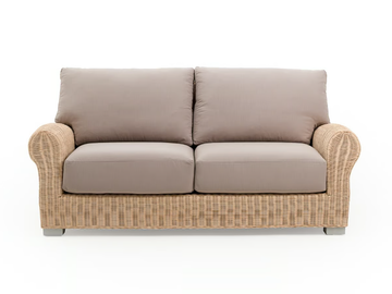 BRIGITTE - 2 seater woven wicker sofa by Mila Maurizi