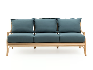 NATALIE - 3 seater rattan sofa by Mila Maurizi