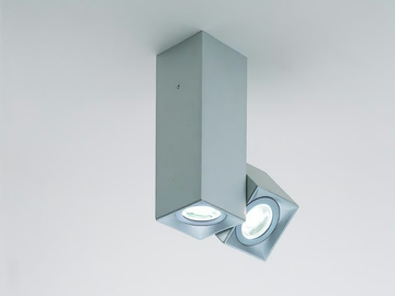DAU SPOT 6050 - Adjustable square ceiling metal spotlight by Milan Iluminación