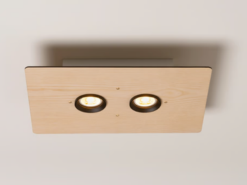 EQUAL - Multiple rectangular ash spotlight by Milan Iluminación
