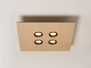 EQUAL - Multiple square ash spotlight by Milan Iluminación