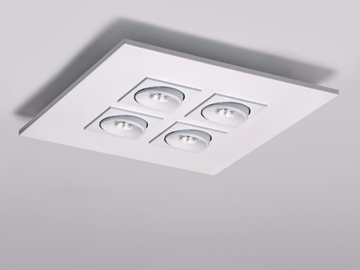 MARC 3368 - LED multiple square aluminium spotlight by Milan Iluminación