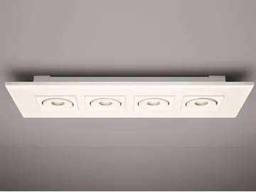 MARC 3369 - LED adjustable rectangular aluminium spotlight by Milan Iluminación