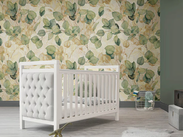 LEAVES - Nonwoven kids wallpaper with floral pattern by MILLE997