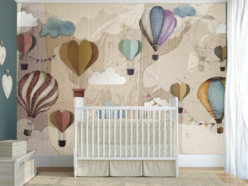 MONGOLFIERA - Motif nonwoven kids wallpaper by MILLE997