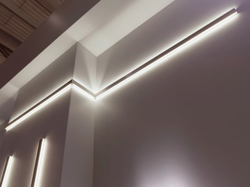 ARCHITECTURE WALL LIGHT SYSTEM - Linear LED lighting profile by Millelumen