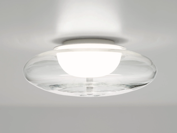 BLOO - LED glass ceiling light by Millelumen