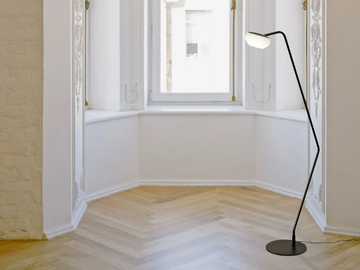 STRUCTURE - LED reading metal floor lamp by Millelumen