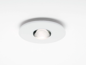TET - LED glass and aluminium ceiling lamp by Millelumen