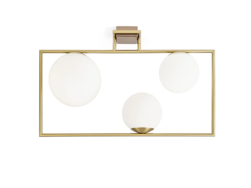 BUBLE - Glass and steel ceiling lamp by Miloox