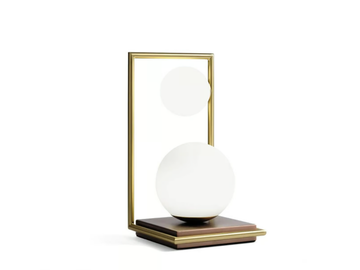 BUBLE - LED glass and steel table lamp with dimmer by Miloox