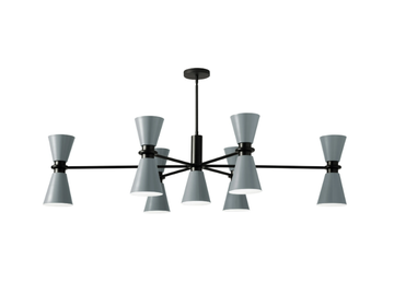 GRAAL - Painted metal chandelier by Miloox