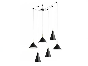 SAMOI 6 - Adjustable metal pendant lamp by Miloox